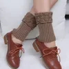 Knit Folded Socks Loose Boot Socks Stockings Leg Warmers Leggings Women Autumn Winter Warm Cuff