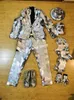 Q20 Robot Men Suit DJ Stage Dance Costume Silver Mirror Robot Suit Disco Cosplay Mirror Glass Jacket Bar Mirror Outfit Show Club P3606323