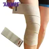 AOLIKES 1 PAIR 180 * 7,5 cm Hög elastisk Bandage för knä Elbow Ben Compression Bandagem Elastica Sportband Vendas Par Deporte
