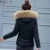 Kancoold New Winter Hoem Women Winter Jacket Женская Паркас Перчатки теплые съемные меховые воротнич