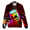 DJ Marshmello 3D Impresso Moda Hoodies Moletons Homens Mulheres Casual Hoodies Harajuku Pullover Hip Hop Roupas