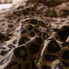 Brown leopard 100%Cotton Twin Bedding Set Queen King size Bed set Duvet Cover Bed sheet Fitted sheet ropa de cama parure de lit T2328H