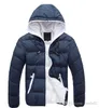 Jaquetas masculinas de inverno casaco quente esporte baixo parkas casaco masculino cor sólida