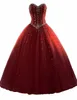 2019年のファッション恋人クリスタルボールガウンQuinceanera Dresses Tulle Plus Size Sweet 16 Dresses Debutante 15年のフォーマルパーティーDRES3732531