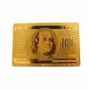 cartão de jogo do ouro do dólar