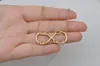 Anpassad Namn Infinity Halsband Personifiera för Kvinnor Flickor 18K Guldpläterade Smycken Charm Firned Gifts