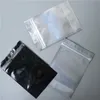 4x6 inches Smell proof foil bag back black Silvery Metallic Aluminum plastic pouch zipper Grip Seal