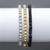 Gouden diamant tennis armband sieraden heren armbanden ketting ijs uit hiphop sieraden armbanden mode sieraden