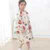 Mädchen Jacke Regenmantel Cartoon Thema Sesam Straße Druck Regenbekleidung Wasserdicht Transparente Krempe Einteiliger Anzug Kinder Regenmantel