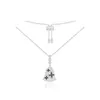 Partihandel-PM Lagoon Navy Bell Justerbart halsband - Silver