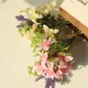 5 Bunch/lot Artificial Flowers Ono Chrysanthemum Grass Silk Flowers for Home Decoration Wedding Bride Hand Hold Bouquet Wreath Plants