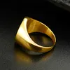 Valily Sieraden Heren Ring Eenvoudig Ontwerp Kompas Ring Goud Roestvrij Staal Mode Zwarte Band Ringen Voor Vrouwen Mannen Navigator Rings239S