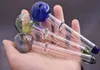 Mini günstiger Großhandel 12cm OD Ball 30mm Glasölbrennerpfeife Handtabakpfeifen aus Glas zum Rauchen