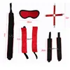 Sex Bondage Restraint Kit Jeux Accessoires érotiques pour Couples Masque Collier Bouche Gag Menottes Sex Toys