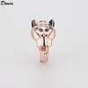 Donia bijoux bague de luxe ensemble de mode tête de léopard cuivre micro-incrusté de zircons cadeaux de créateurs européens et américains