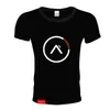 Gym T-shirt hommes à manches courtes coton t-shirts décontracté impression mince t-shirt mâle Fitness musculation entraînement t-shirt hauts vêtements d'été