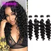 Indyjskie surowe przedłużanie włosów Virgin Hair Produkty ludzkie produkty do włosów naturalny kolor luzsze głębokie cztery kawałki włosy wątki 8-28 cali