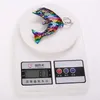 50pcs/Lot Creative Lovely Sequin Dolphin Keychain Glitter Key Rings Gifts For Women Car Bag Pendant Dolphine Key Chain