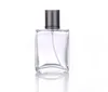 30 ml vierkante vorm lege navulbare parfum spray fles glazen verstuiver flessen 30ml met gouden grijze mondstuk SN2237