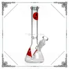 Cachimbos de água de edição limitada 2021 Zob Hitman mini bong de fundo de vidro 10" Rasta base pequena Cachimbos de água gelada 18,8 mm dab oil rig bongs cachimbo para fumar