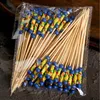 Beads Bamboo Cocktail Picks Food Sticks Disposable Toothpicks Party Buffet Fruit Sticks Wholesale Fast Shipping QW9698