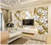 European romantic jewelry flower interior decoration advanced practical wallpaper