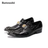 Batzuzhi Designer's handgemaakte herenschoenen luxe formele mannen lederen jurk schoenen zwarte zachte lederen zakelijke schoenen mannen zapatos