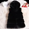 Bez rękawów Faux Fur Kamizelka Winter Casual Odzież Odzieży Kobiet Solidne Fałszywe Futro Płaszcze do Lady 2018 Moda Kamizelka Femme