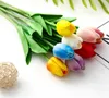 PU Tulipani Fiori Artificiali Vero tocco artificiales para decora mini Tulipano per la Decorazione Domestica di Nozze Fiori GB1595