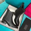 Hot Sale-New Designer bottines pour femmes en cuir de veau noir hiver bout pointu Chaussures sexy Semelle extérieure en cuir mi talon bottes Martin bottes DHL