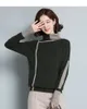 Geometrische Linie Design Rollkragenpullover Pullover Frauen 2019 Herbst Winter Jumper Pull Femme Hiver Strickwaren gestrickte Pullover