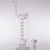 12,4 tum transparent rakt rörglas Bong Hookahs perc percolator vattenrör is catcher hård olja dab rigg tonado