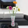 Vaso de flores dobrável vaso de plástico portátil ecofriendly bonito casamento escritório decoração para casa aleatório pvc plástico flor vase9161429