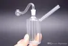 Brûleur à mazout en verre Bong barboteur en verre conduites d'eau épaisses Tuyau clair petit bécher Bong MiNi Oil Dab Rigs avec tuyau de brûleur à mazout en verre mâle de 10 mm