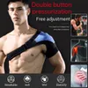 Esquerda / Direita aquecedores de braço Shoulder Brace manguito rotador apoio da lesão deslocar compressão Wrap Ciclismo exercício running # XP25