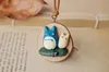 Cartoon Resin Totoro Pendant Necklace for Women Child Japanese Lovely Jewelry Blue color Cute Animal Necklaces rope chain