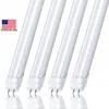 2ft 3ft 4ft T8 LED Tüp Işığı SMD2835 96LES Yüksek Süper Parlak 18W Soğuk Beyaz LED Floresan Ampuller AC170-265V AC85-265V