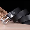 Lauwoo Belt Męski Skórzany Pas Mężczyzna Mężczyzna Prawdziwej Skóry Pasek Luksusowe Pin Klamry Paski Dla Mężczyzn Pas Cummerbunds Citinture Homme