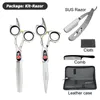 univinlions 6" thinning scissors barber shears professional hairdressing scissors hair clipper kit japan 440C haircut scissors