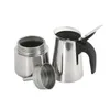 Rvs Espresso Kookplaat Koffiezetapparaat Italiaanse Percolator Pot Melkopschuimkan Koffiezetapparaat Voor Keuken Voor Thuis6130890