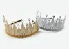 10PCS/LOT Glitter Felt Crown Solid Hairband Pearl Royal Style Kids Headbands Shinning Crystal Luxury Crown Girls Hair-sticks Prince