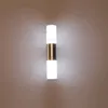 Лампы минималистская светодиодная стена Срайк Акриловая нержавеющая сталь зеркальная лампа в отеле ресторан ванная комната гардеробной тщеславие тщеславие тщеславие