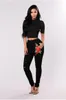 Damenjeans Damen Sexy Ripped Fashion Casual Loch Denim Hosen Femme Bodycon Hollow Out Bleistift Lange Rose Asiatische Größe