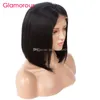 Perucas Glamourosa peruca de cabelo humano curto bob corte peruca dianteira do laço peruano brasileiro indiano cabelo brasileiro para mulheres negras