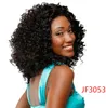 4 couleurs bouclés ondulés longs SHUOWEN perruques de cheveux synthétiques 11 pouces résistant à la chaleur perruque sans colle JF3043