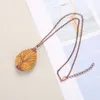 Tree of Life Pattern Colorful Waterdrop Lava Stone Essential Oil Diffuser Necklace Aromatherapy Rock Stone Necklace Jewelry