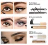 Professionelles Augen-Make-up-Set, Glitzer-Lidschatten, schwarzer Eyeliner, Mascara, Make-up-Lidschatten-Set, Marke Waterproof Cosmetic