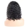 Ishow Body Wave Short Bob Wig Remy Water 13 * 4 Lace Front Wig Rak Curly Pre-Plocked Brasilianska Deep Human Hair Wigs För Kvinnor Alla Åldrar 8-14In Naturlig färg