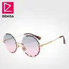 Denisa Vintage Round Round Sunglasses Women Men 2019 Fashion Rimless bril Retro roze zonnebrillen vrouwen UV400 ZONNEBRIL DAMES G186044523749