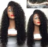 Copricapo Parrucche per capelli in fibra di seta ad alta temperatura con capelli ricci lunghi da donna africana